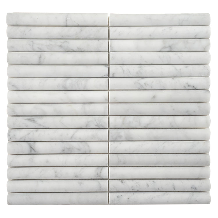 True Carrara Arc Fluted | Tile Club