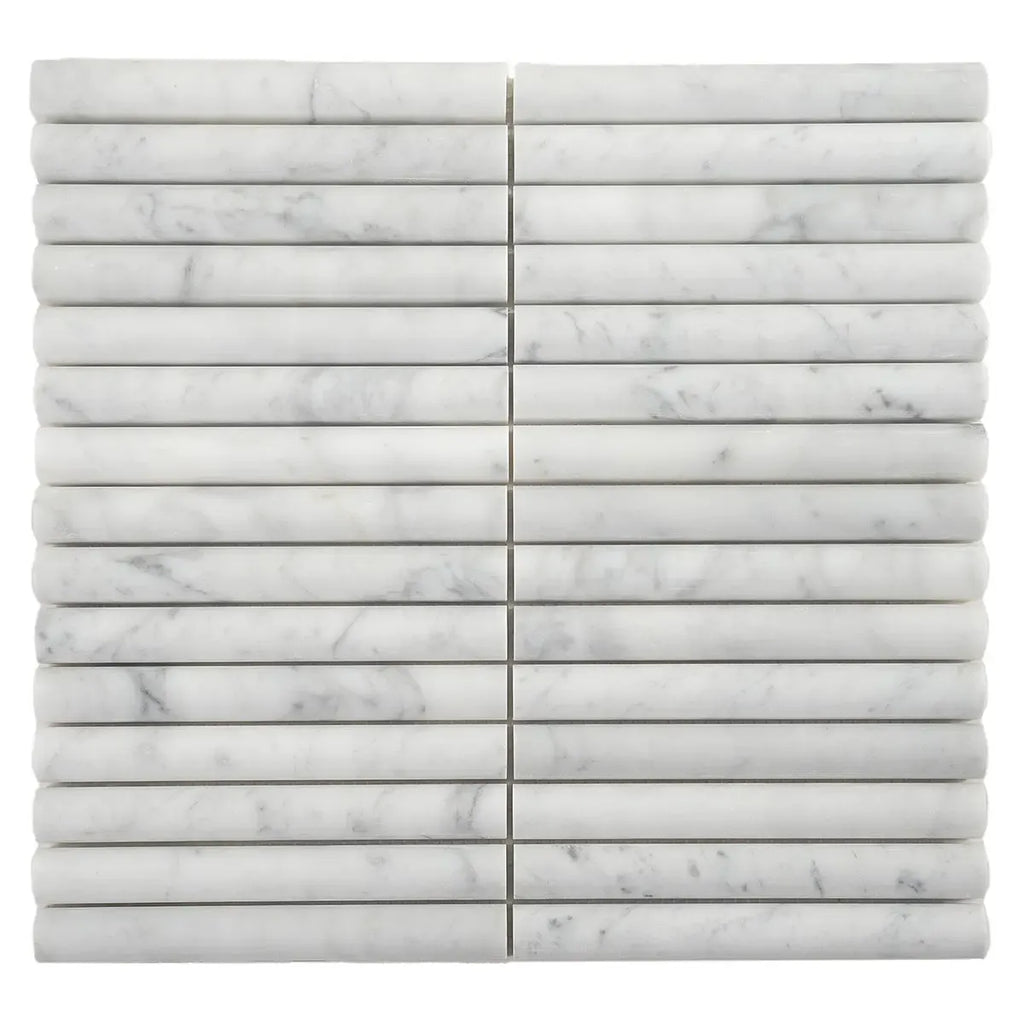 True Carrara Arc Fluted | Tile Club