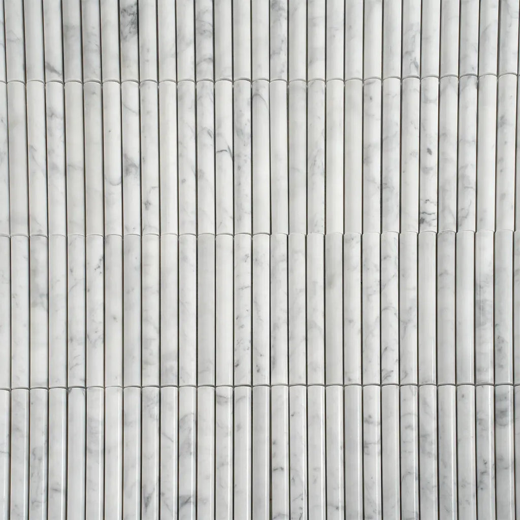 True Carrara Arc Fluted | Tile Club