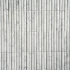 True Carrara Arc Fluted | Tile Club