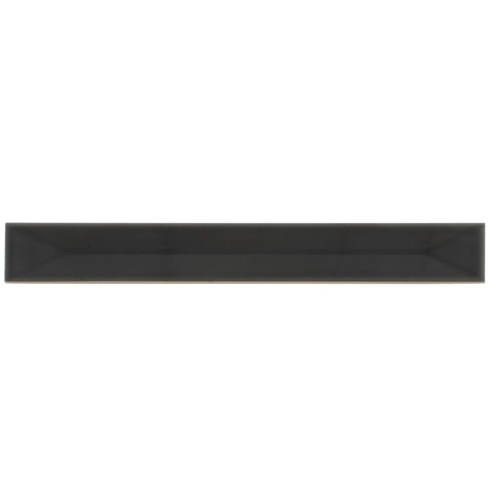 Viva Peak Black 2x16 Ceramic Subway Tile | Tile Club