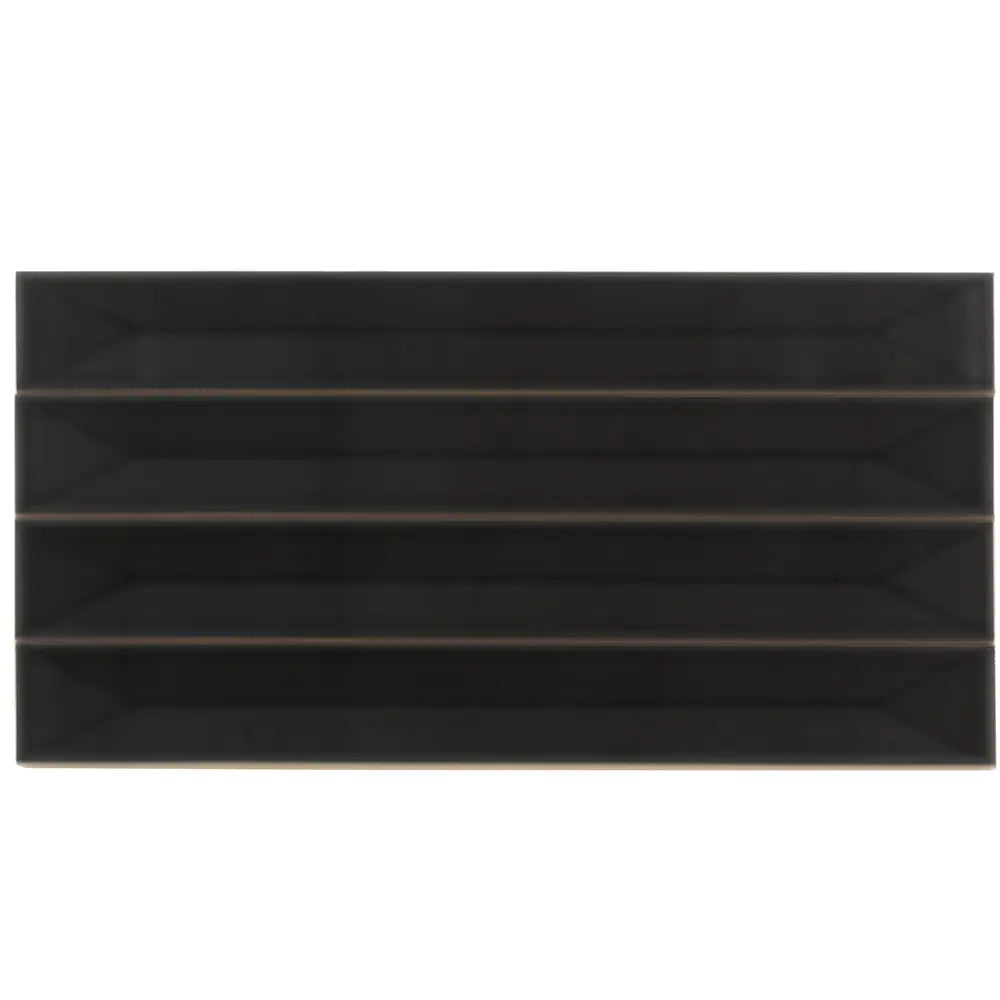Viva Peak Black 2x16 Ceramic Subway Tile | Tile Club