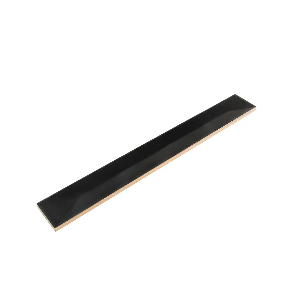 Viva Peak Black 2x16 Ceramic Subway Tile | Tile Club