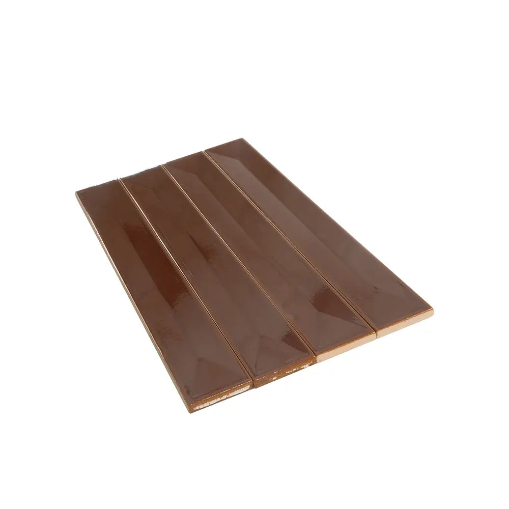 Viva Peak Caramel 2x16 Ceramic Subway Tile | Tile Club