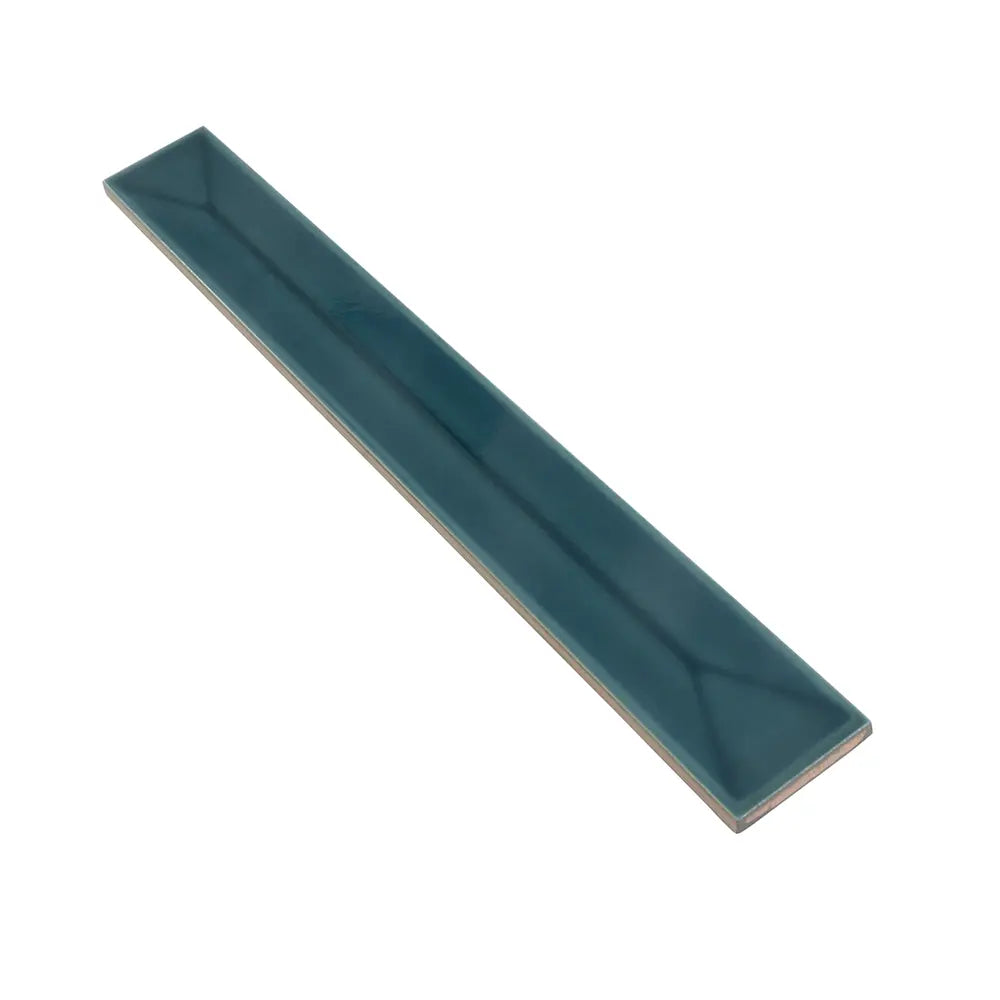Viva Peak Teal 2x16 Ceramic Subway Tile | Tile Club