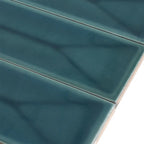 Viva Peak Teal 2x16 Ceramic Subway Tile | Tile Club