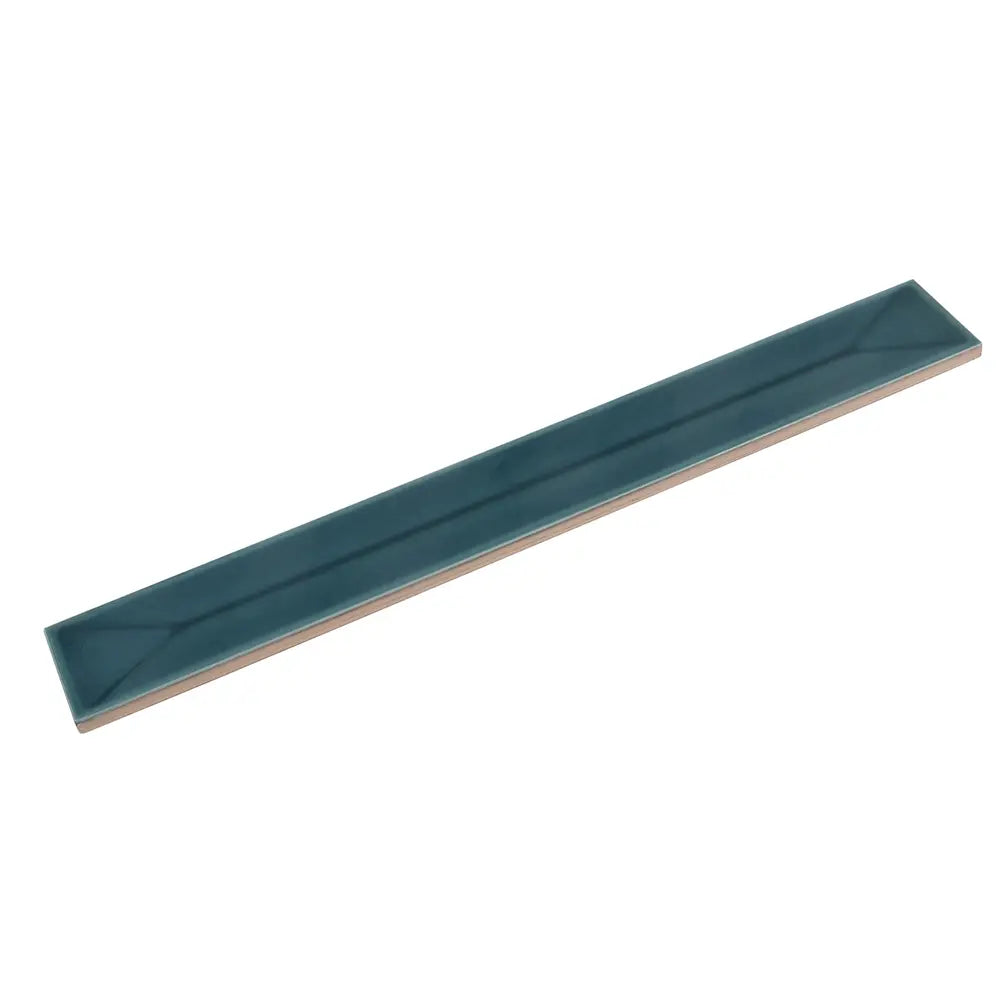 Viva Peak Teal 2x16 Ceramic Subway Tile | Tile Club