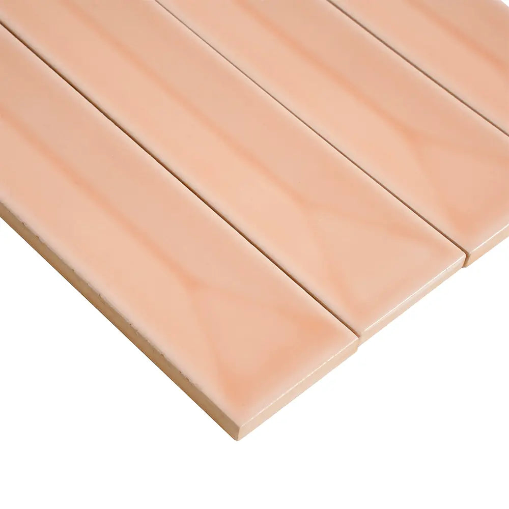Viva Peak Pink 2x16 Ceramic Subway Tile | Tile Club