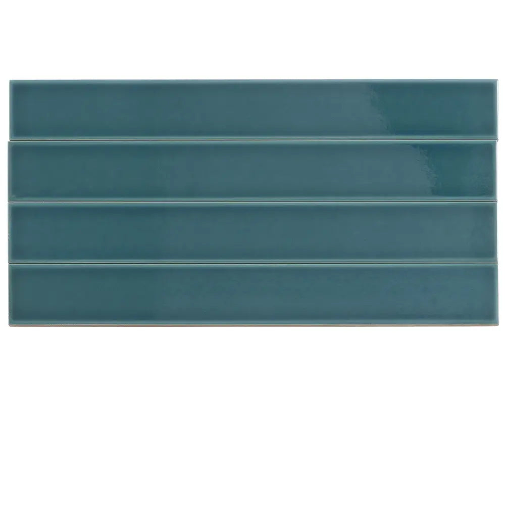 Viva Teal 2x16 Ceramic Subway Tile | Tile Club