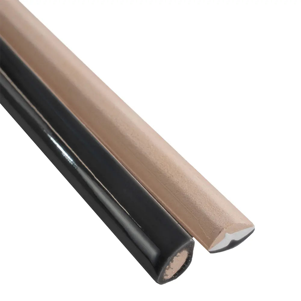 Viva Black Pencil Trim Tile | Tile Club