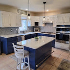 Fabrique Blue Grey Chevron Glass Mosaic Tile | Tile Club