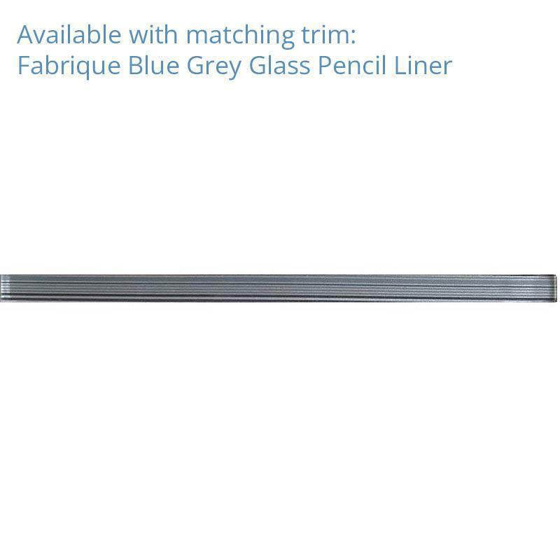 Fabrique Blue Grey Triangle Glass Mosaic Tile | Tile Club