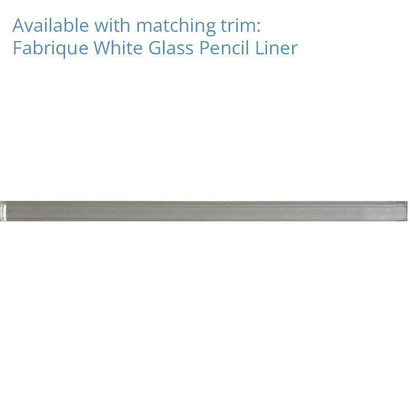 Fabrique White Triangle Glass Mosaic Tile | Tile Club