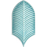 Plume Sky Blue Feather Ceramic Tile Sample