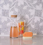 Floral Dream Bianco Carrara & Thassos Mosaic Tile