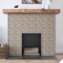 Floral Grey & Star Etched Stone Mosaic Tile | Tile Club