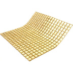 Foiled Classic Gold Squares Glass Tile | Tile Club
