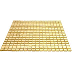 Foiled Classic Gold Squares Glass Tile | Tile Club