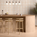 Formidus Terracotta Deco Square 8x8 Porcelain Tile | Tile Club