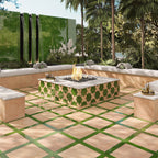 Camila Green Star Porcelain Tile | Tile Club