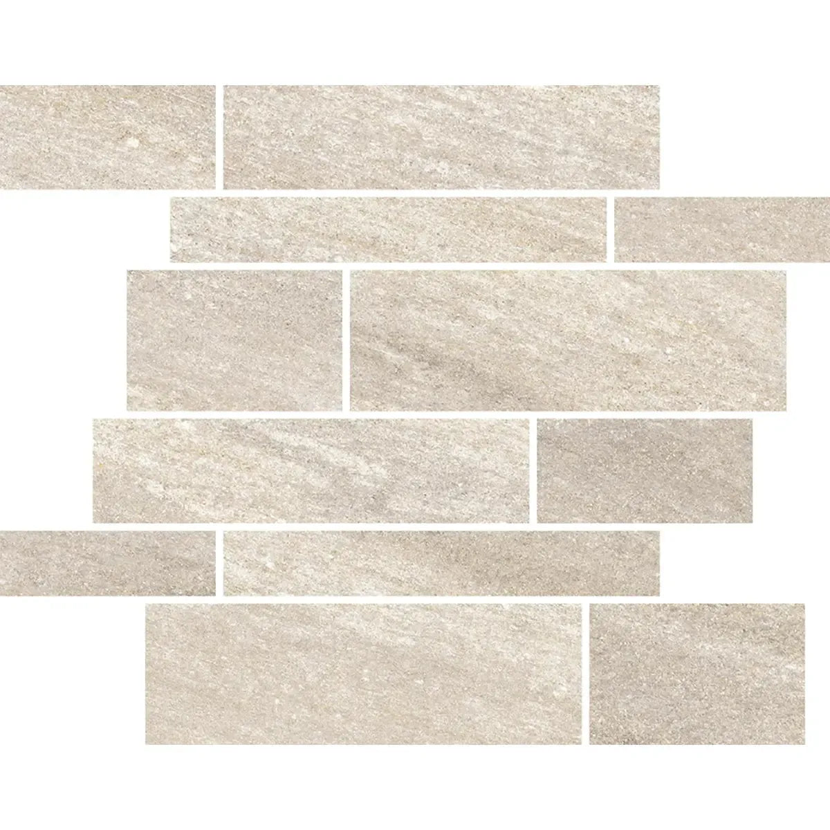 Quartz Sand Stacked Brick Porcelain Tile | Tile Club