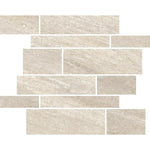 Quartz Sand Stacked Brick Porcelain Tile Sample | Tile Club