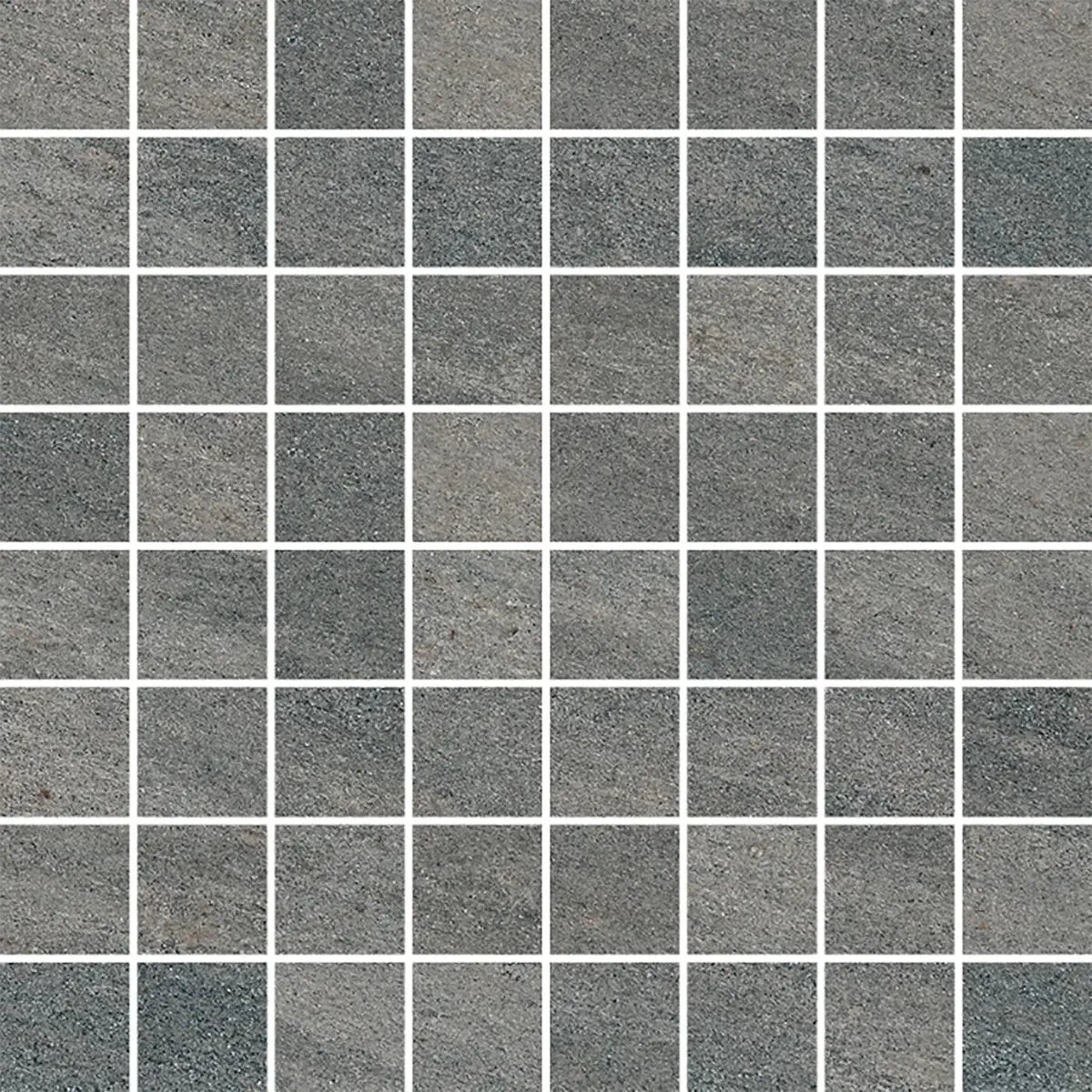 Quartz Dark Gray Porcelain Mosaic Tile Sample | Tile Club