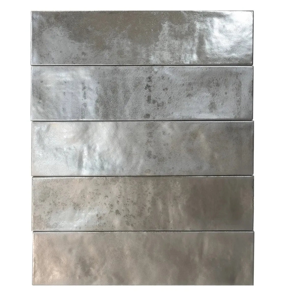 Molten Pewter Brick Ceramic Subway Tile | Tile Club