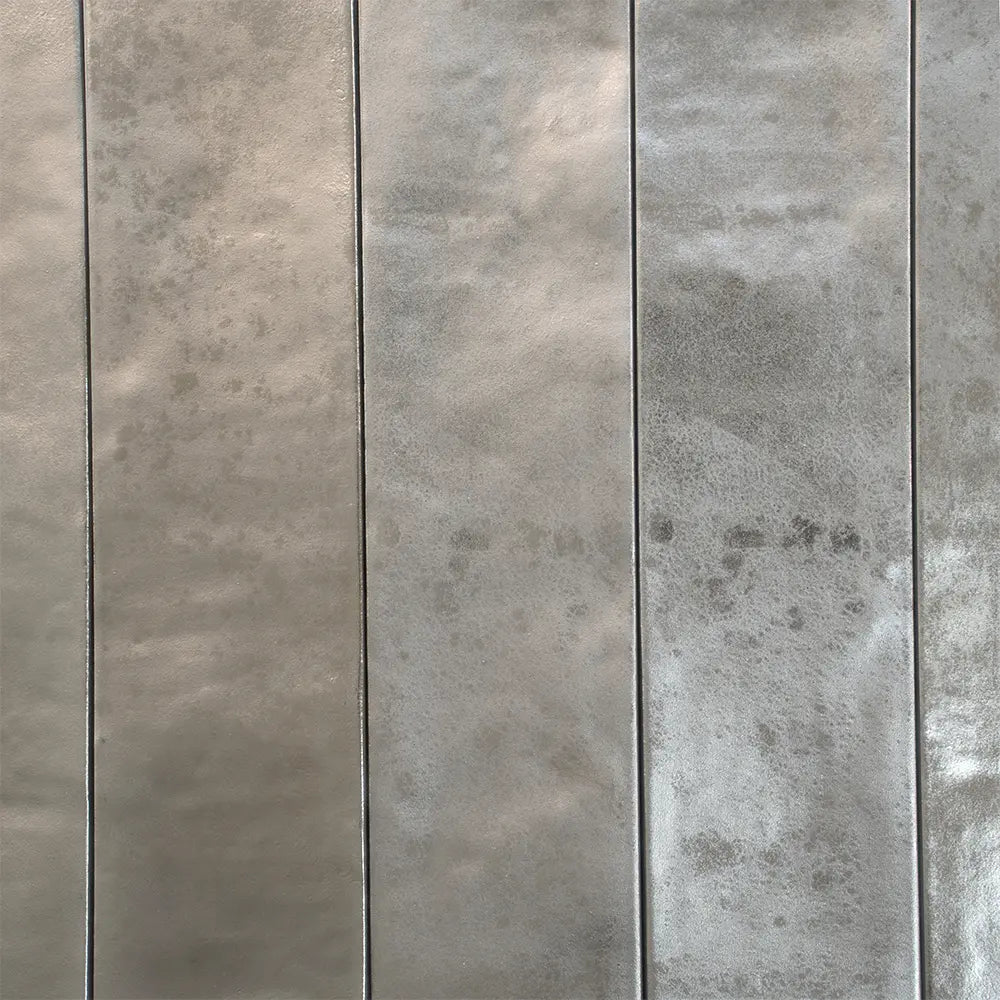 Molten Pewter Brick Ceramic Subway Tile | Tile Club