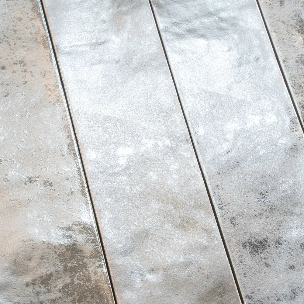 Molten Pewter Brick Ceramic Subway Tile | Tile Club