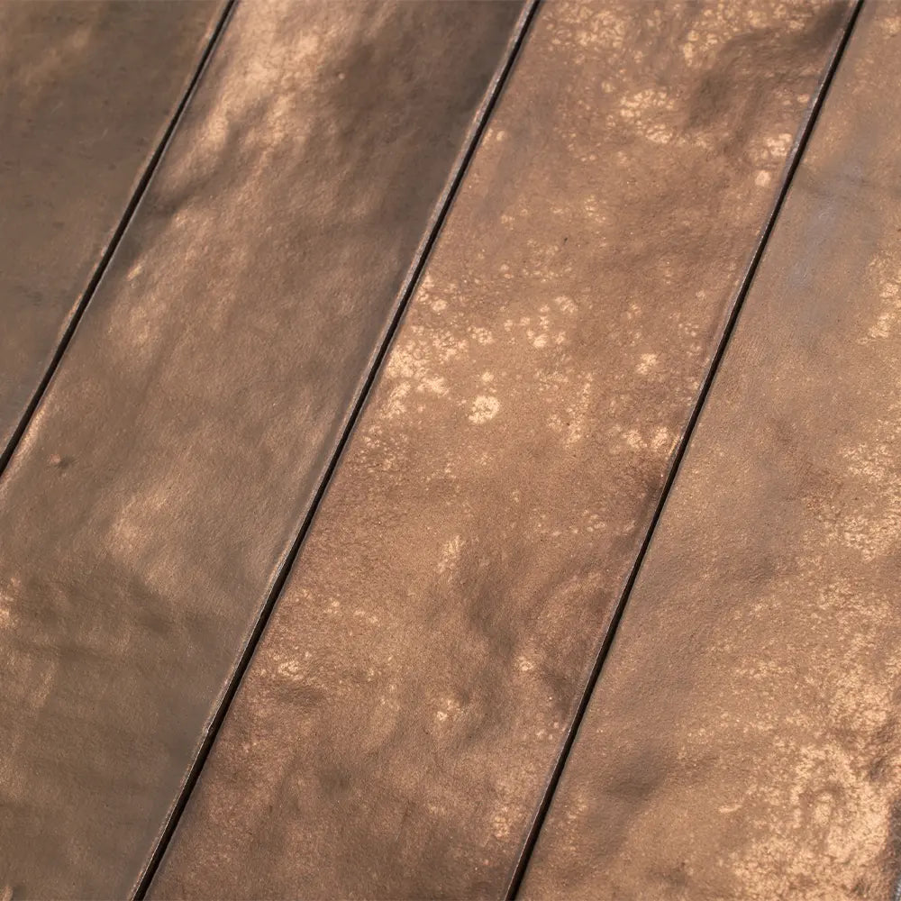 Molten Bronze Brick Ceramic Subway Tile