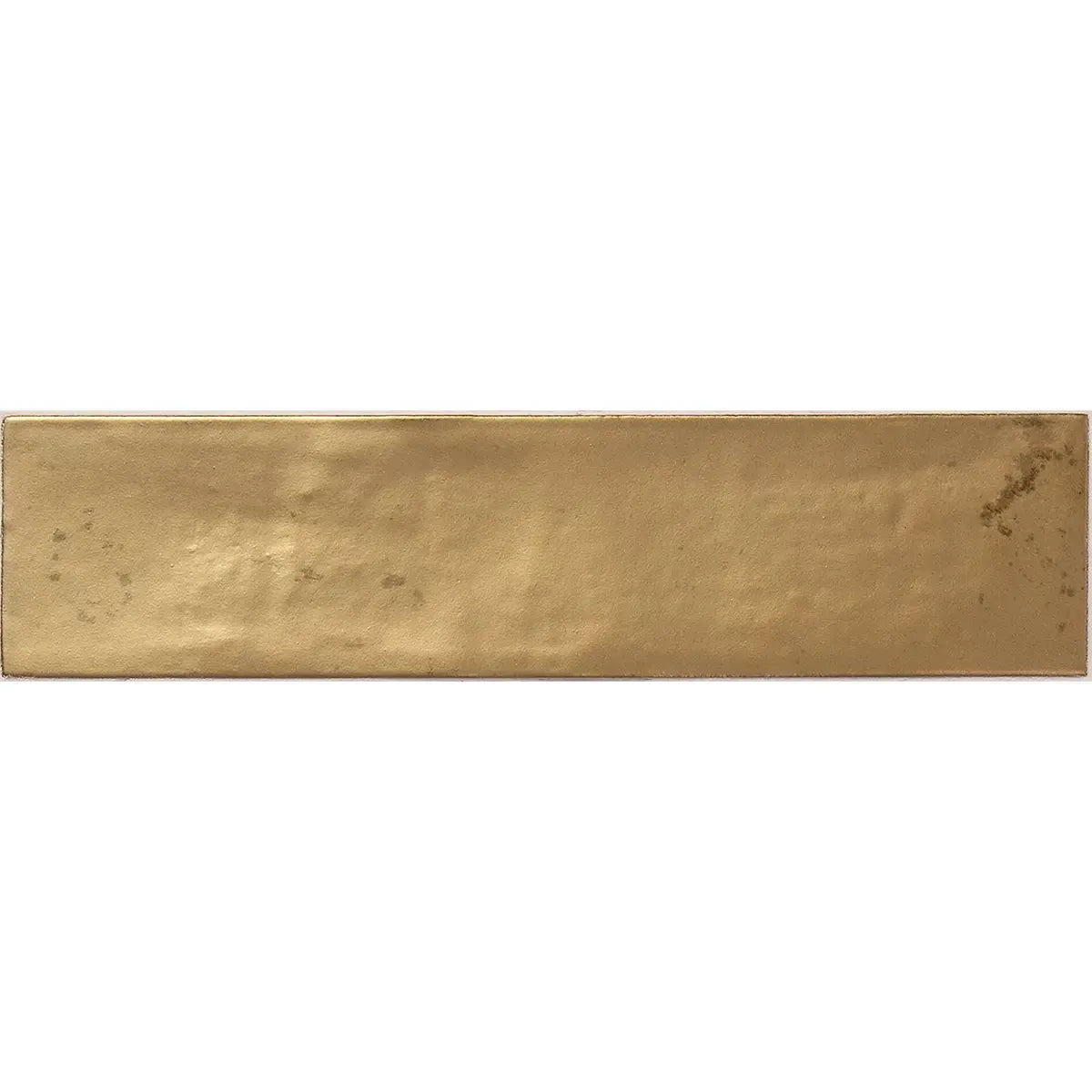 Molten Gold Brick Ceramic Subway Tile Sample