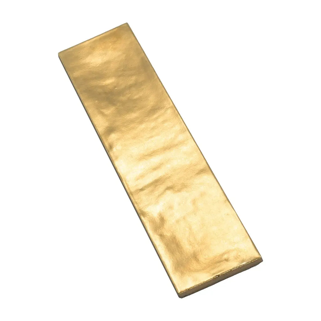 Molten Gold Brick Ceramic Subway Tile | Tile Club