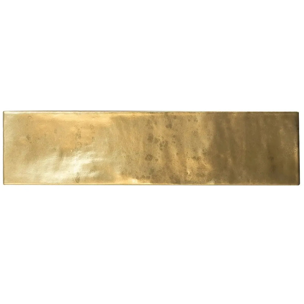 Molten Gold Brick Ceramic Subway Tile | Tile Club