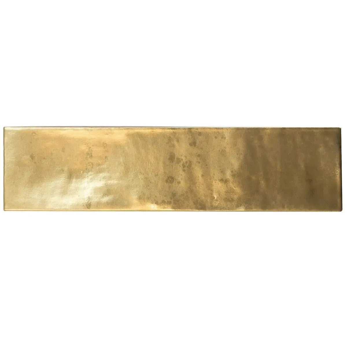 Molten Gold Brick Ceramic Subway Tile | Tile Club