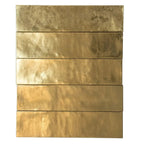 Molten Gold Brick Ceramic Subway Tile | Tile Club