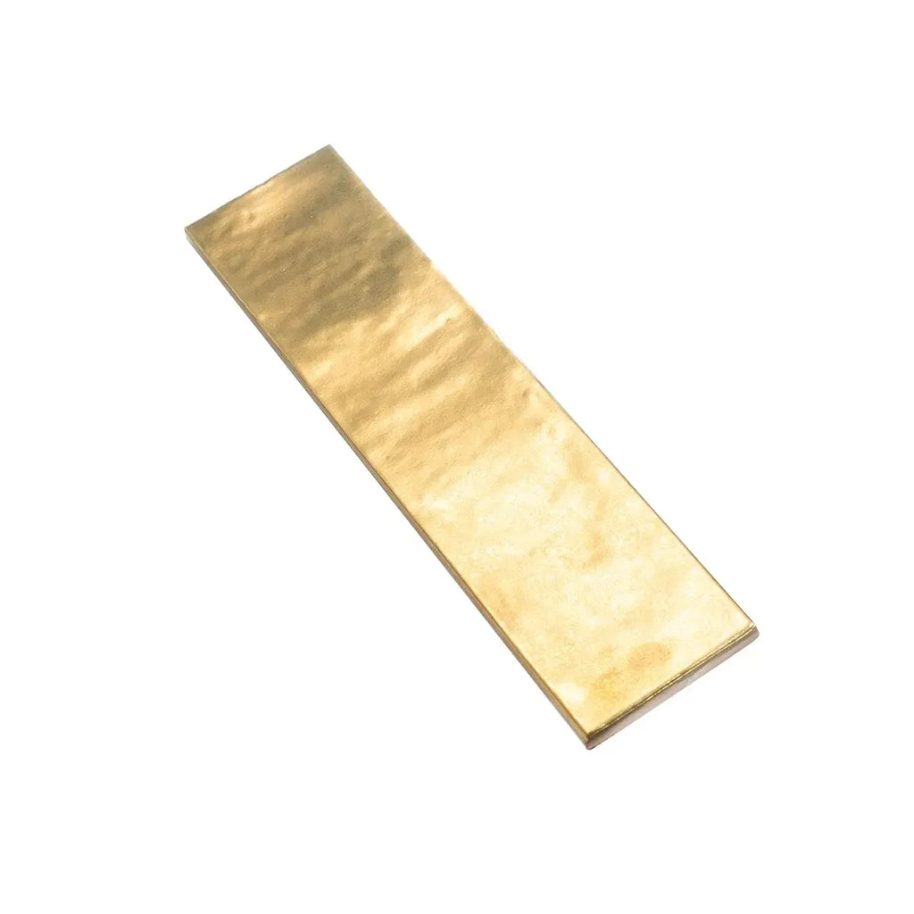 Molten Gold Brick Ceramic Subway Tile | Tile Club