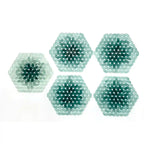 Wildflower Petals Green Glass Mosaic Tile Sample