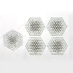 Wildflower Petals Ivory Glass Mosaic Tile Sample | Tile Club