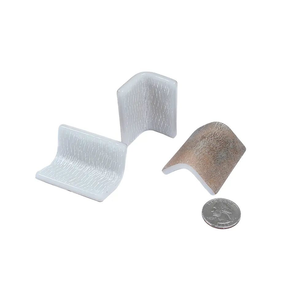 Sagrada Recycled Glass Terracotta Corner Trim | Tile Club