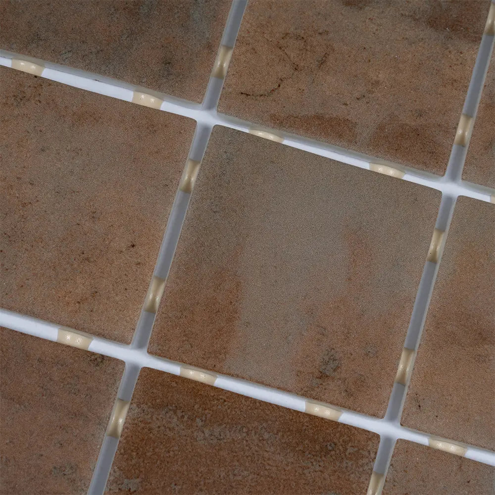 Sagrada Recycled Glass Terracotta Square Mosaic Tile | Tile Club