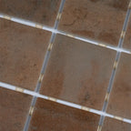 Sagrada Recycled Glass Terracotta Square Mosaic Tile | Tile Club
