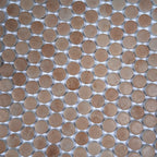 Sagrada Recycled Glass Terracotta Penny Round Tile | Tile Club