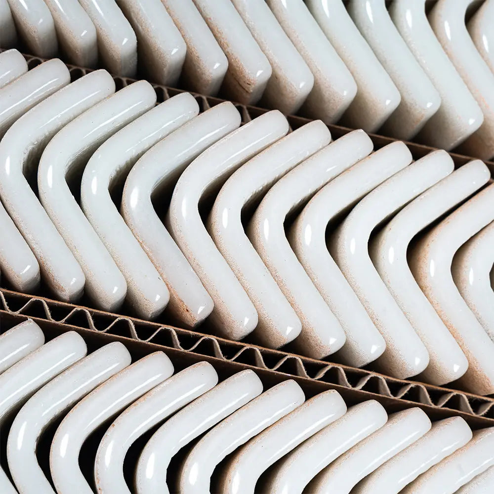 Sagrada Recycled Glass Clay Corner Trim | Tile Club