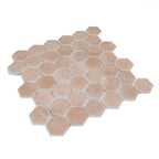 Sagrada Recycled Glass Clay Hexagon Mosaic Tile | Tile Club