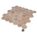 Sagrada Recycled Glass Clay Hexagon Mosaic Tile | Tile Club