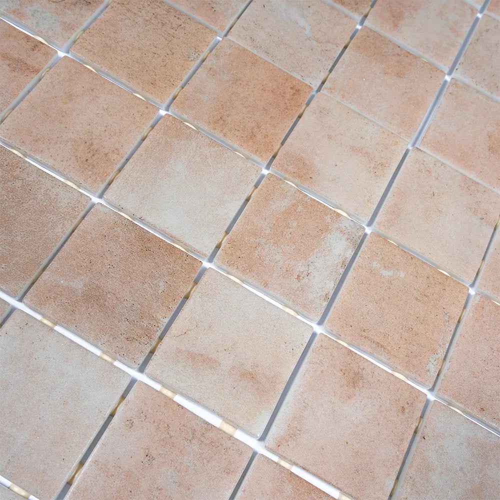 Sagrada Recycled Glass Clay Square Mosaic Tile | Tile Club