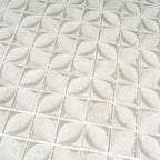 Sagrada Recycled Glass Flor Beige Mosaic Tile | Tile Club