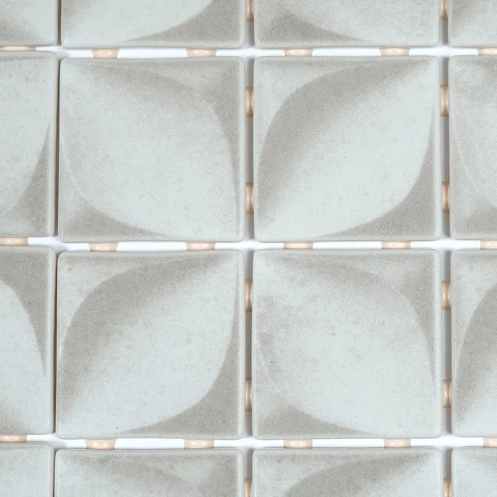 Sagrada Recycled Glass Flor White Mosaic Tile | Tile Club