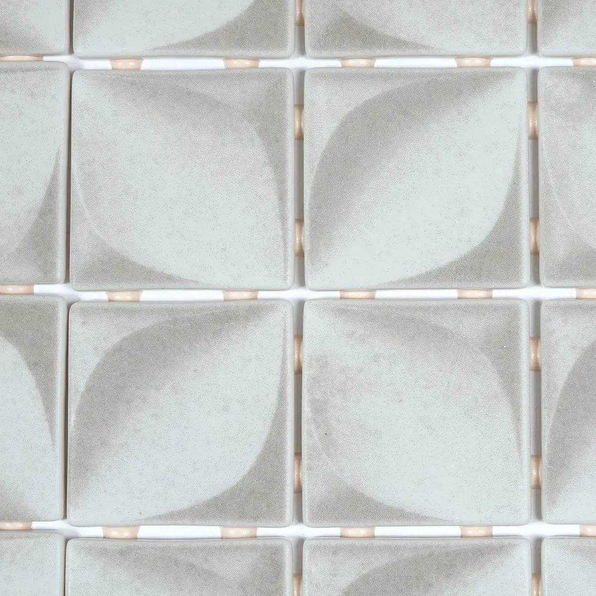 Sagrada Recycled Glass Flor White Mosaic Tile | Tile Club
